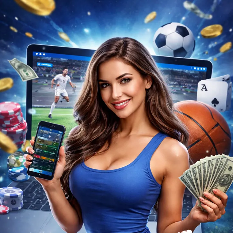 Live casino baccarat table with dealer